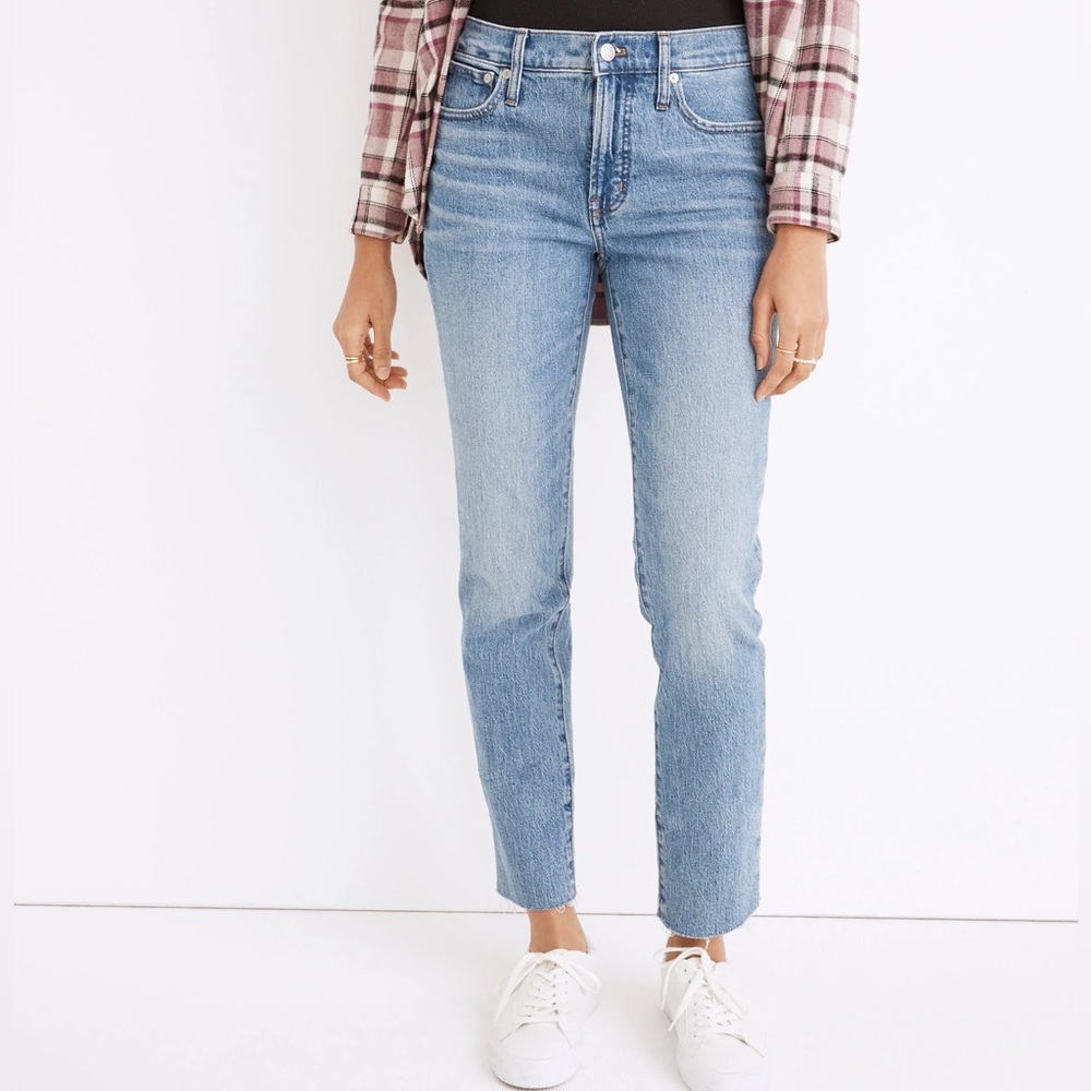 New Madewell The Mid-Rise Perfect Vintage Jean in Enmore Wash